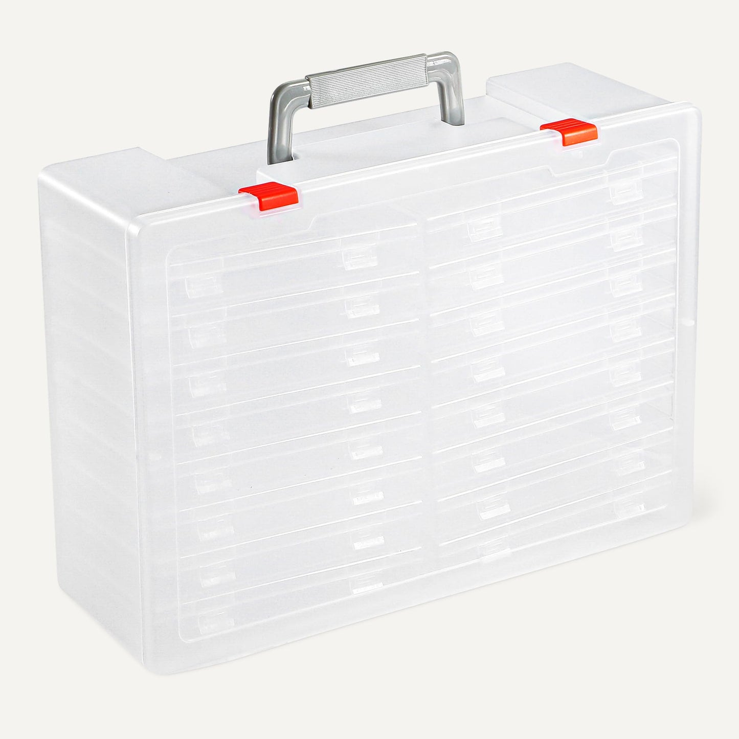 Amazon Basics 4" x 6" Photo Storage Case and Craft Organizer with 16 Inner Cases
