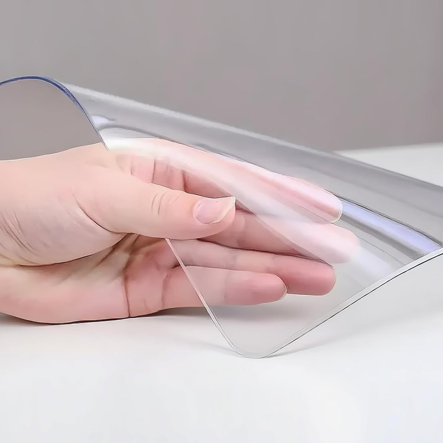 24 36 Inch, 1.4mm Clear Table Protector x Thick Waterproof PVC Plastic Table Cover, Durable Table Pad for Dining Room