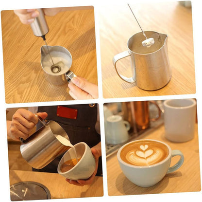 BESTOYARD Milk Frother - Electric Mini Kitchen Stirrer, Rechargeable Stainless Steel Foam Maker, Handheld Foaming Agent