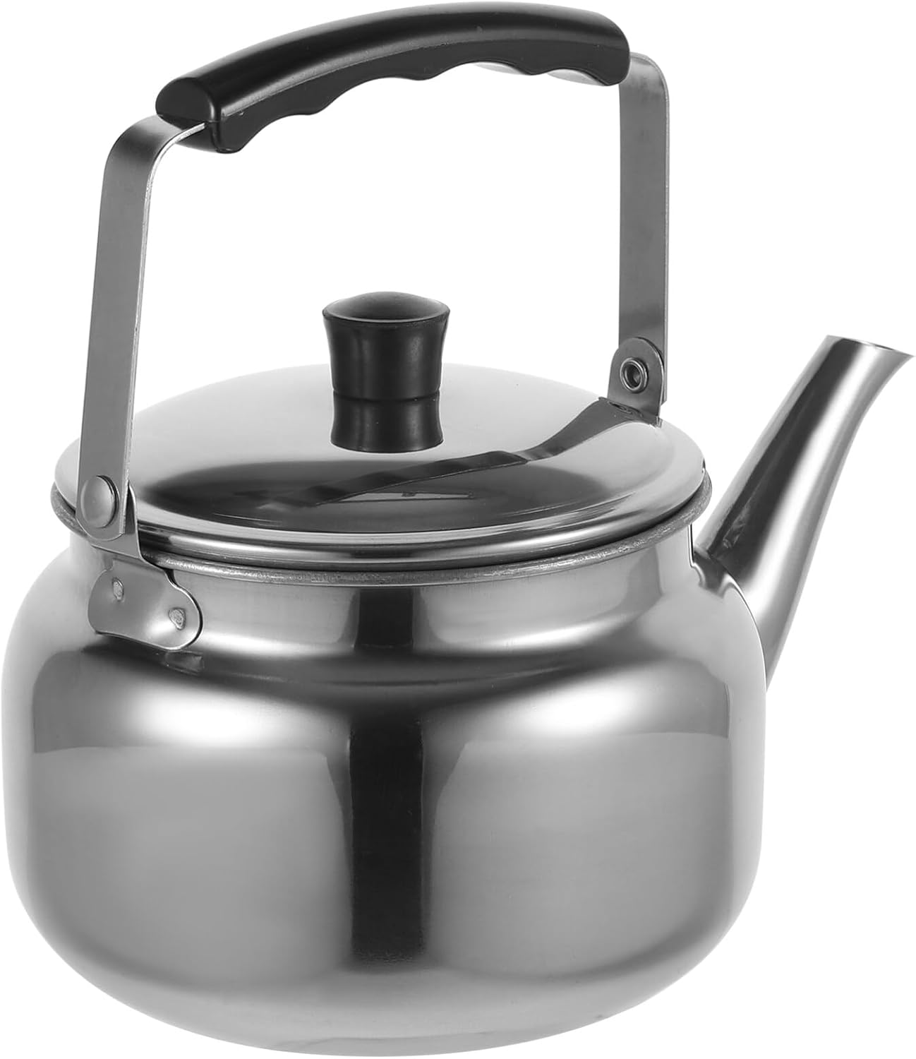 Lurrose 1.5QT Whistling Tea Kettle, Stainless Steel Teakettle with Cool Grip Handle for Stovetop