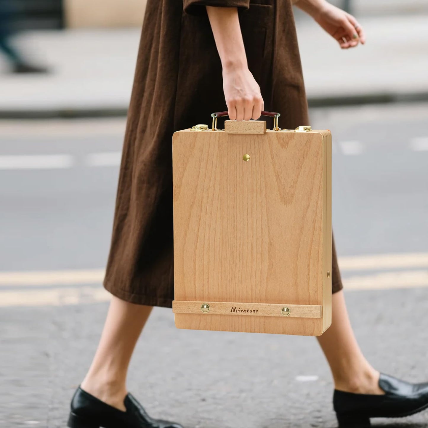 Tabletop Art Easel for Painting, Premium Wooden Sketchbox, Portable Desktop Painting Easel for Student Artist Beginner