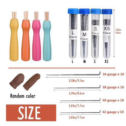 WONVOC 40 PCS Felting Needles Set, 36/38/40/42 Gauge Felting Needles, Felting Supplies Needle Felting Kit for Beginners