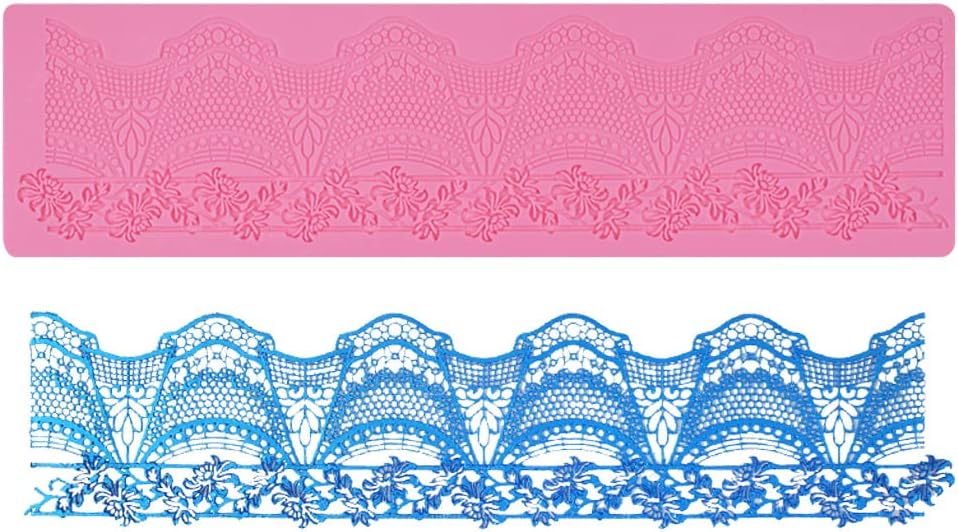 Cake Lace Mold, Silicone Lace Molds for Cake Decorating and Cupcake Top Decoration