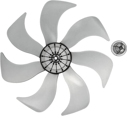 LIFKOME 7 Leaves Fan Blades, 13.4 Inch Electric Table Pedestal Fan Blades Accessories 340mm