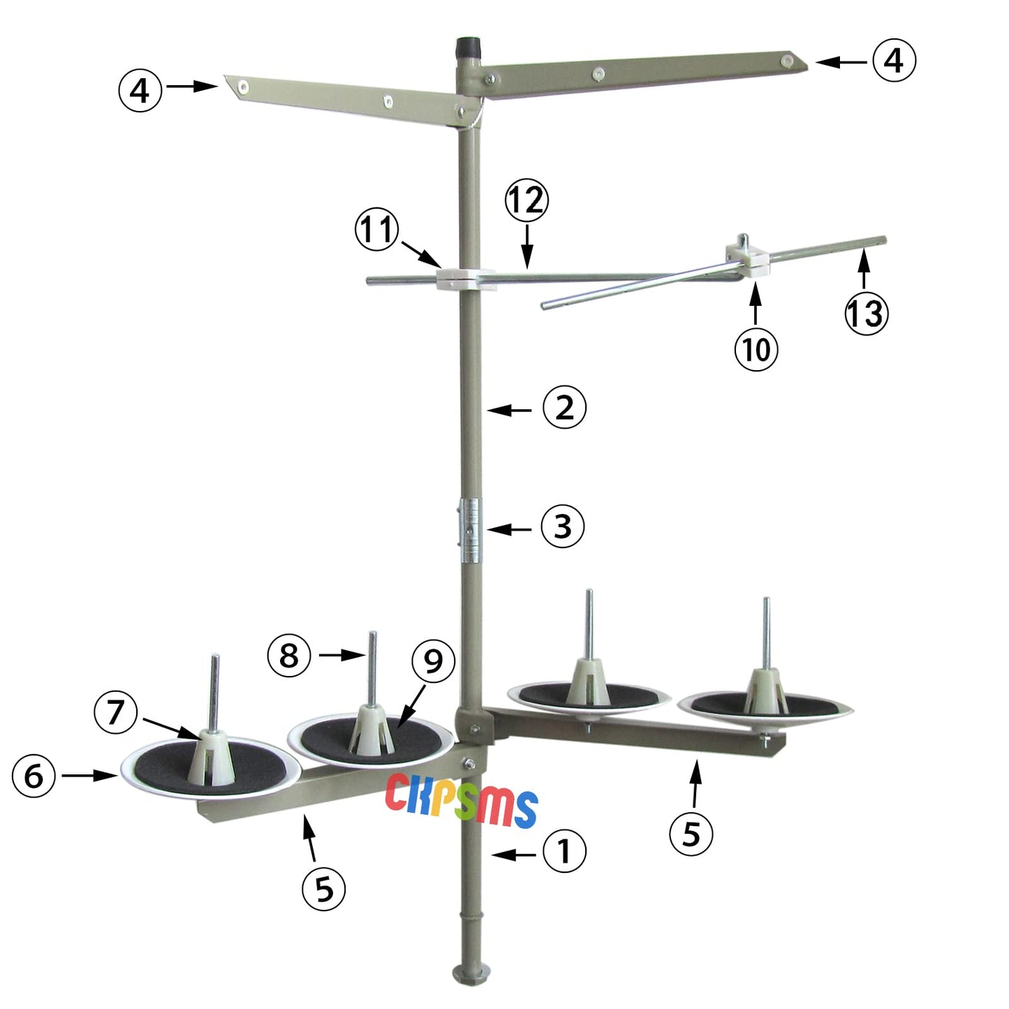 CKPSMS Brand -1 Set Thread Stand Compatible with Industrial Sewing Machines (F4)