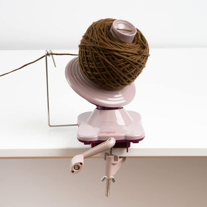 Knit Picks Yarn Ball Winder and Sock Yarn Hank Bundle - includes one skein of Knit Picks Hawthorne Confetti Speckle Sock Yarn