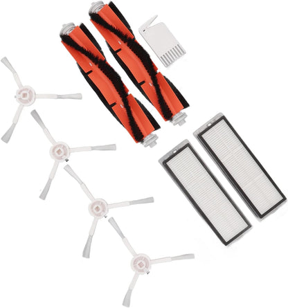 Vacuum Mop Brush Filters Accessories for Sweeping Robot Vacuum Mop, Replacement Filters, Silicone Flat Comb Kit