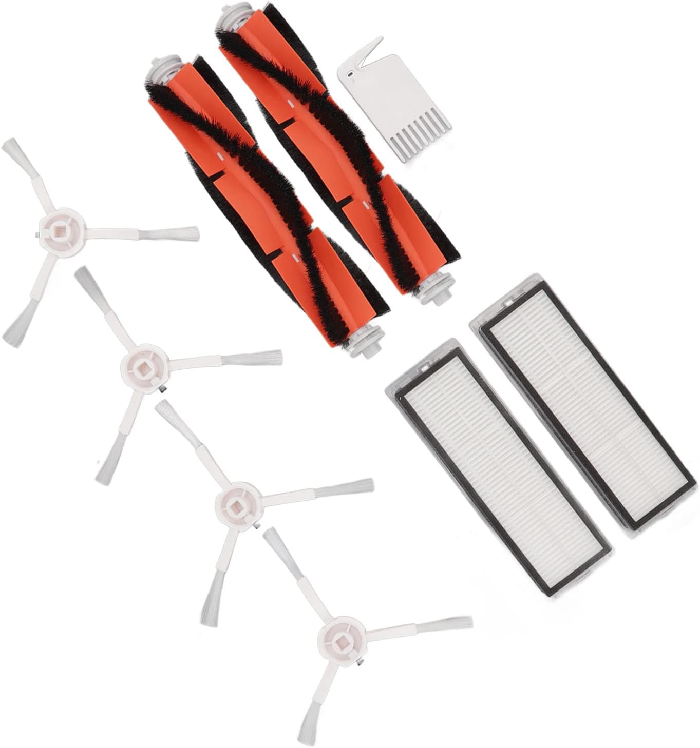 Robot Vacuum Mop Brush Kit, Filters and Flat Comb Kit for 1C Dreame F9 Xiaomi 1T Mi Robot Vacuum