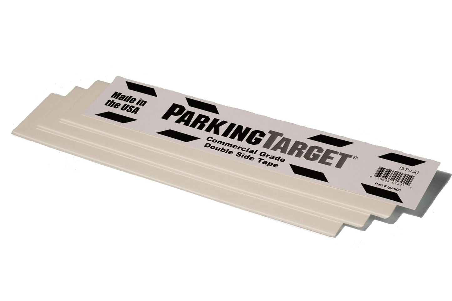 PARKING TARGET 1-Pack: 3 Tape Pieces - 3 x 16 Double-Sided Foam Tape Replacement Strips - Great for Household Projects and Crafts - Mom & Dad and USA Decals Included