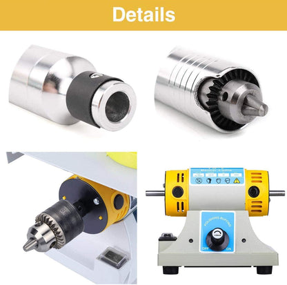 Lapidary Saw for Rock Cutting, 110V Wet Cutting Machine with 100cm Flexible Shaft, 0-10000 RPM, Jewelry Rock Cutter and Grinder Polisher for Gemstone, Jade, Stone