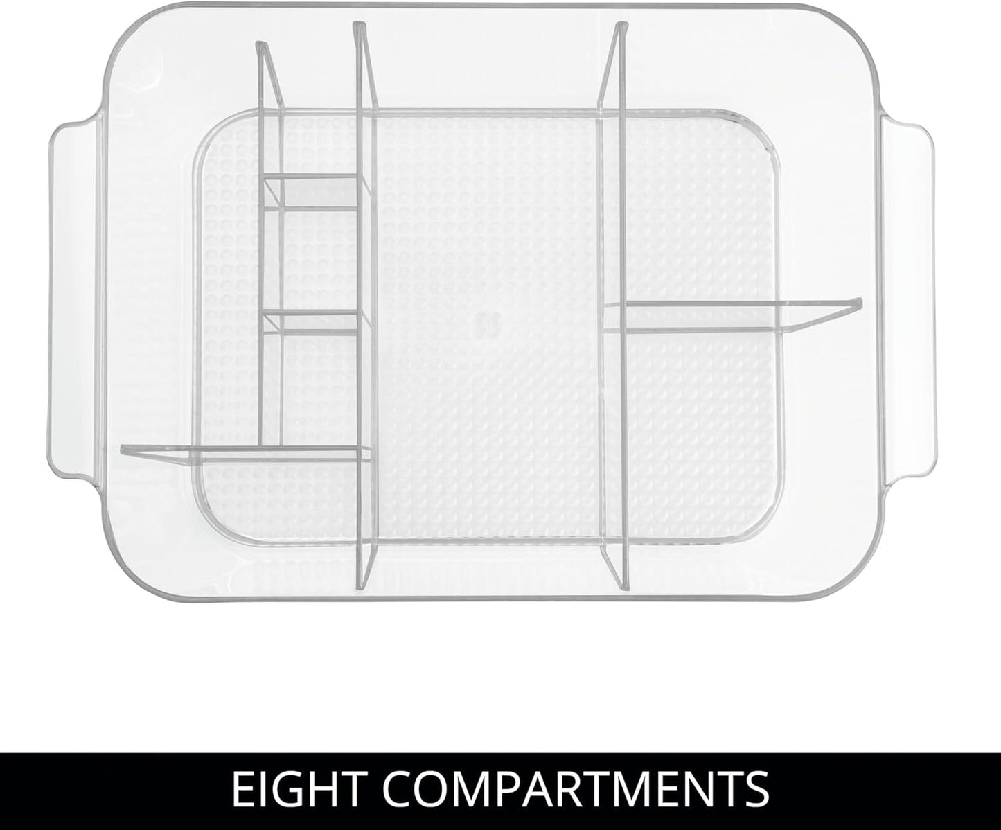 iDesign Makeup Organizer for Countertop, Clear Storage for Cosmetics and Toiletries, Made in USA
