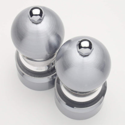 Chef Specialties Clear 3.5" Metro Pepper Mill and Salt Mill Set