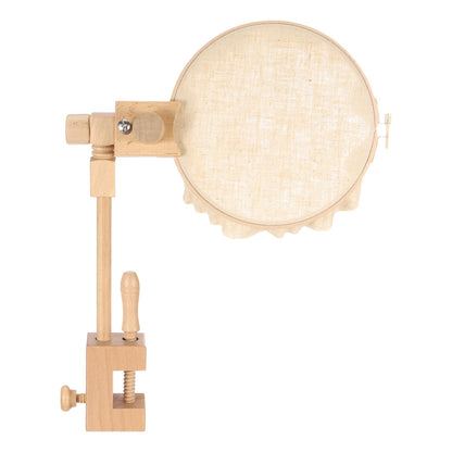 PATIKIL Embroidery Hoop Stand, Adjustable Rotated Beech Wood Cross Stitch Stand Holder for DIY Art Craft, Sewing, Needlework Projects