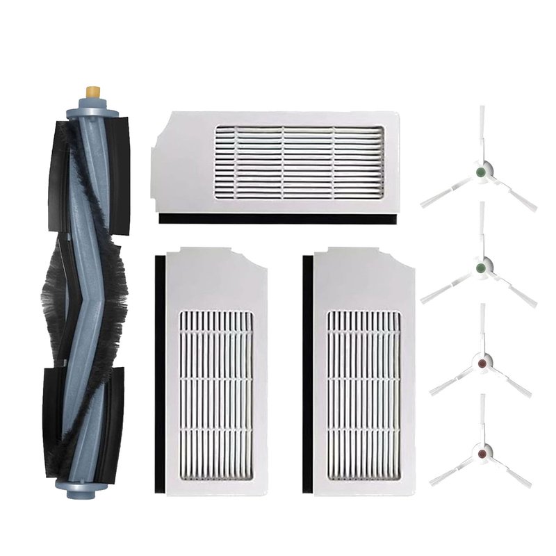 Accessories for ECOVACS DEEBOT T10 Plus:Replacement Parts Compatible with ECOVACS DEEBOT T10 Plus Robtic Vacuum Cleaner Main Brush Side Brush Hepa Filter Spare Attachments