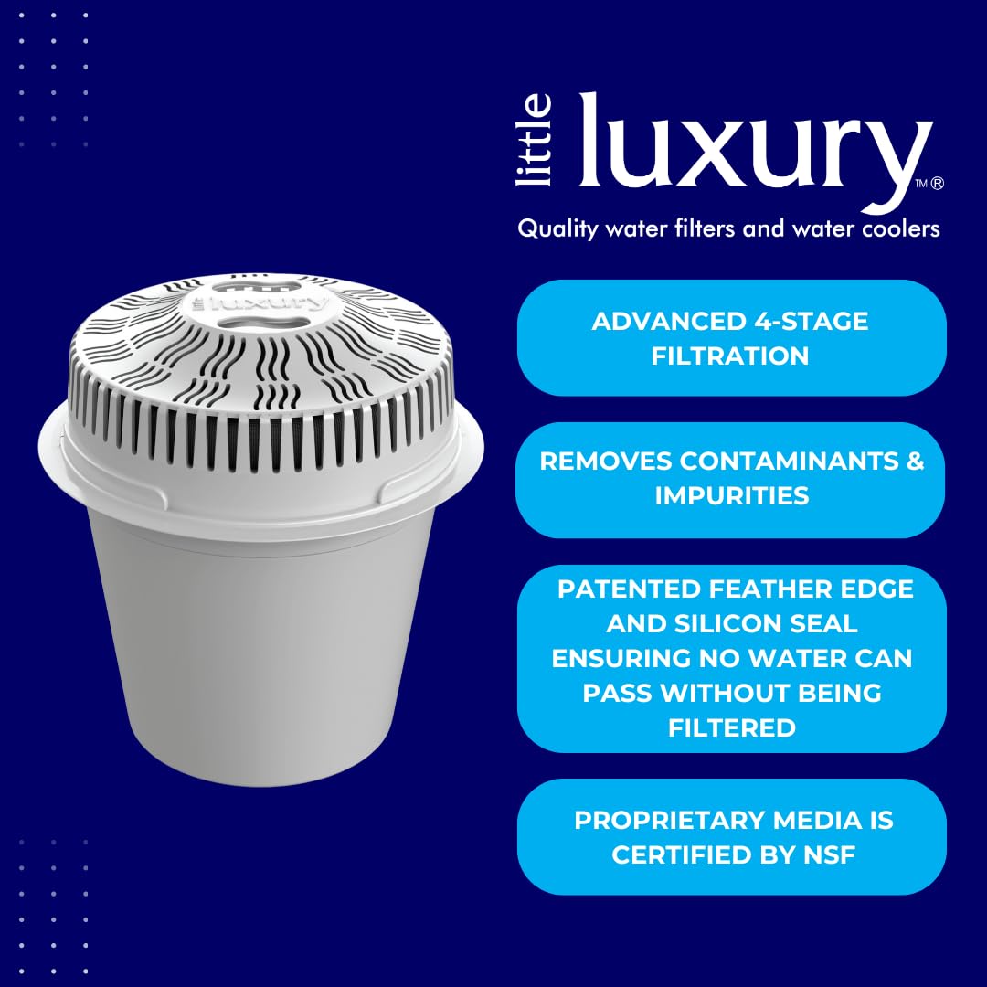 Little Luxury Vitality, Replacement Filters for Water Coolers and Non Cooling Dispensers, 6-Pack