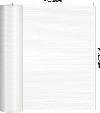 Shelf Liner, 12 Inches x 20 FEET Non-Slip Kitchen Cabinet Liner, Washable Oil-Proof Contact Paper