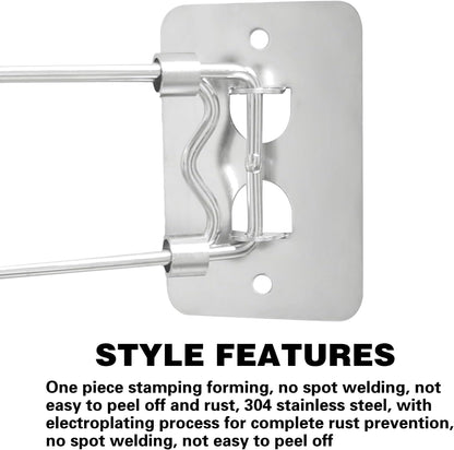RV Shower Corner Storage Bar, Adjustable 7.5-13 Inch Stainless Steel Rod, RV Bathroom Accessories (2 Pack)