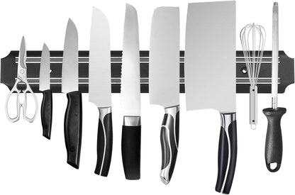 Magnetic Knife Storage Strip, Knife Holder Rack, Kitchen Utensil Tool Holder, Multipurpose Magnetic Knife Rack (15 Inch)