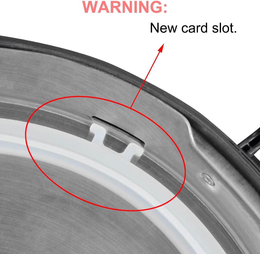 uxcell Silicone Gasket Sealing Ring for Electric, 8.7 Inch Inner Diameter, Fits 5/6 Models