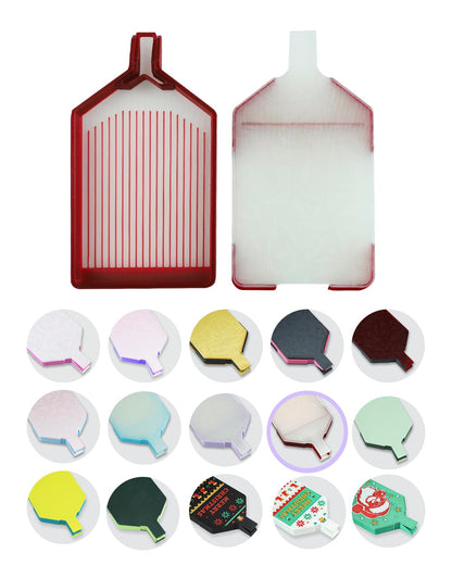 Foreveryoung Mulled Diamond Art Tray with Lid – Bi-Tonal Diamond Painting Accessories & Storage Tool for 5D Diamond Art Beads, Berry Ice Cube
