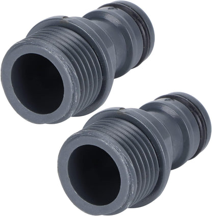 Zerodis 2Pcs Parts Connectors, Thread Telescopic Quick Connector Nipple for Garden Hose Tap Adapter