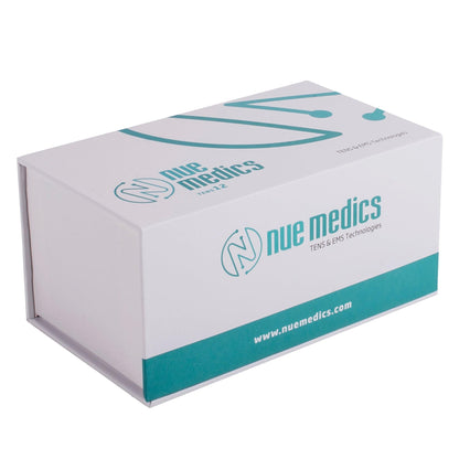 NueMedics Tens 12-Mode TENS & EMS Rechargeable Muscle Stimulator – Dual-Channel Portable Pain Relief Massager with Reusable Pads, Timer & LCD Display