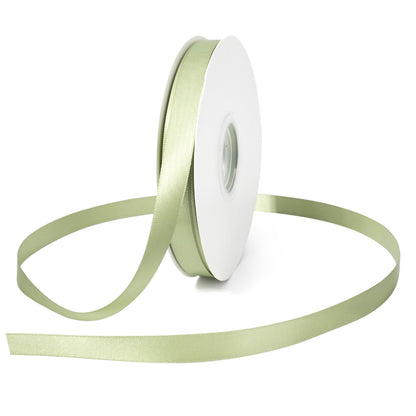DINDOSAL Sage Green Satin Ribbon, 1/2 Inch x 50 Yards, Thin Ribbon for Wedding Decor, Gift Wrapping, Hair Bows, Baby Shower, Invitations, Bouquet Wrap