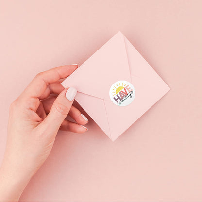 Kindness and Good Vibes Stickers / 500 Encouraging Colorful Classroom Reward Sticker Roll / 6 Alternating Motivational School Teacher Label Designs / 1.5" Round Envelope Seals/Made in The USA