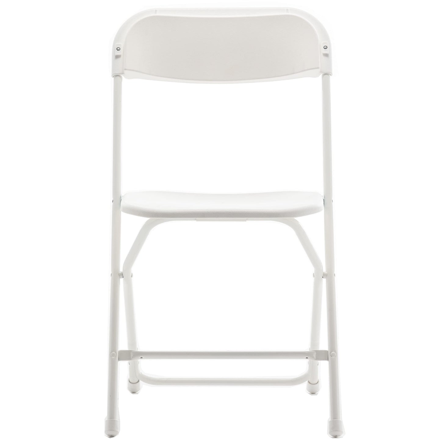 BTEXPERT Set of 20 Pack, Indoor Outdoor White Plastic Folding Chairs Stacking Steel Frame Commercial 650LB Weight Capacity Seating Home Garden Wedding Event Party Picnic Dining Church School Portable
