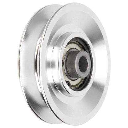 Moofey Aluminum Pulleys, 80mm Diameter Pulley Wheel, Gym Pulley for for Cable Machine Gym Equipment Part Garage Door