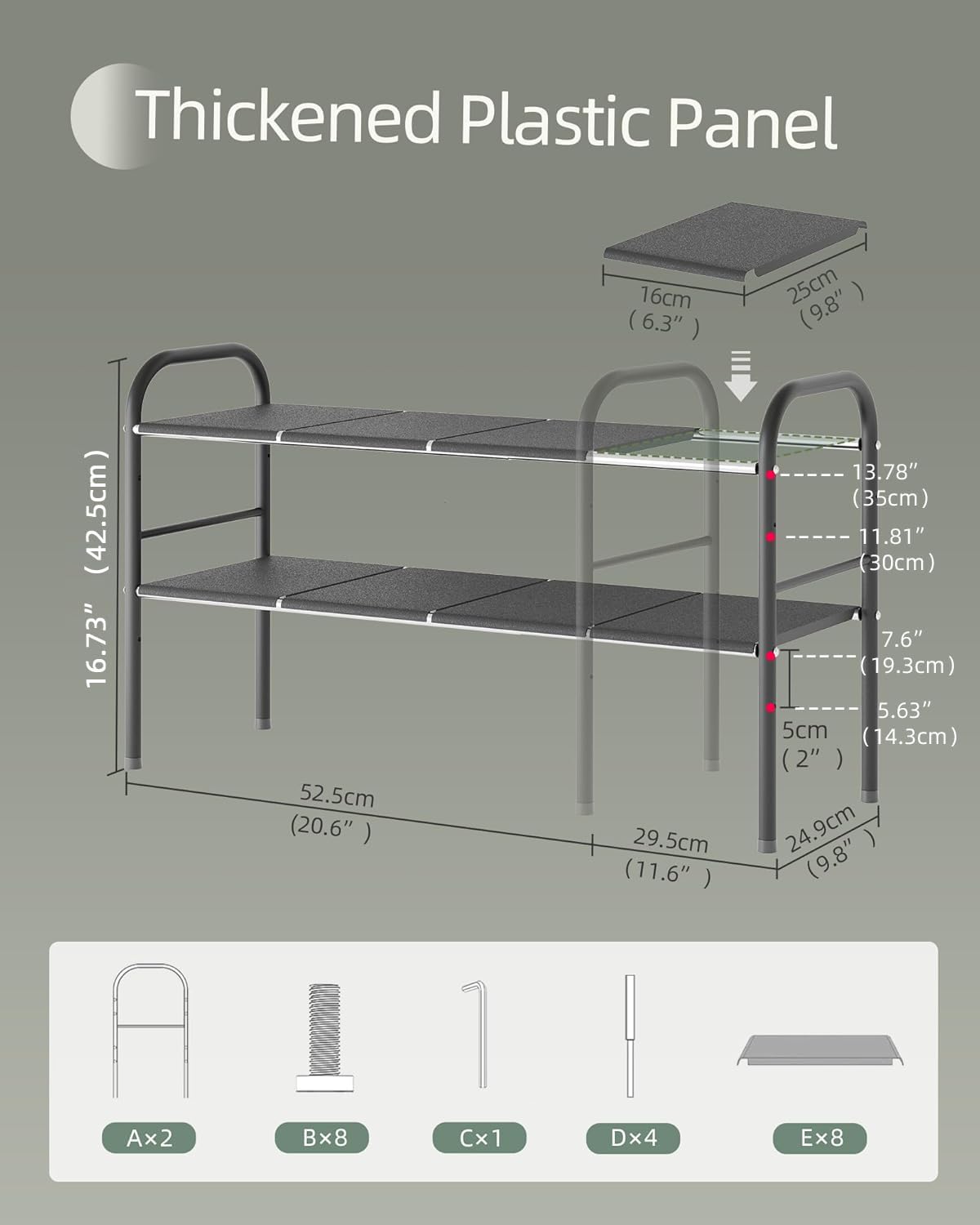 2 8 NETEL Under Sink Organizers and Storage, Tier Expandable Under Cabinet Organizer Shelf with Removable
