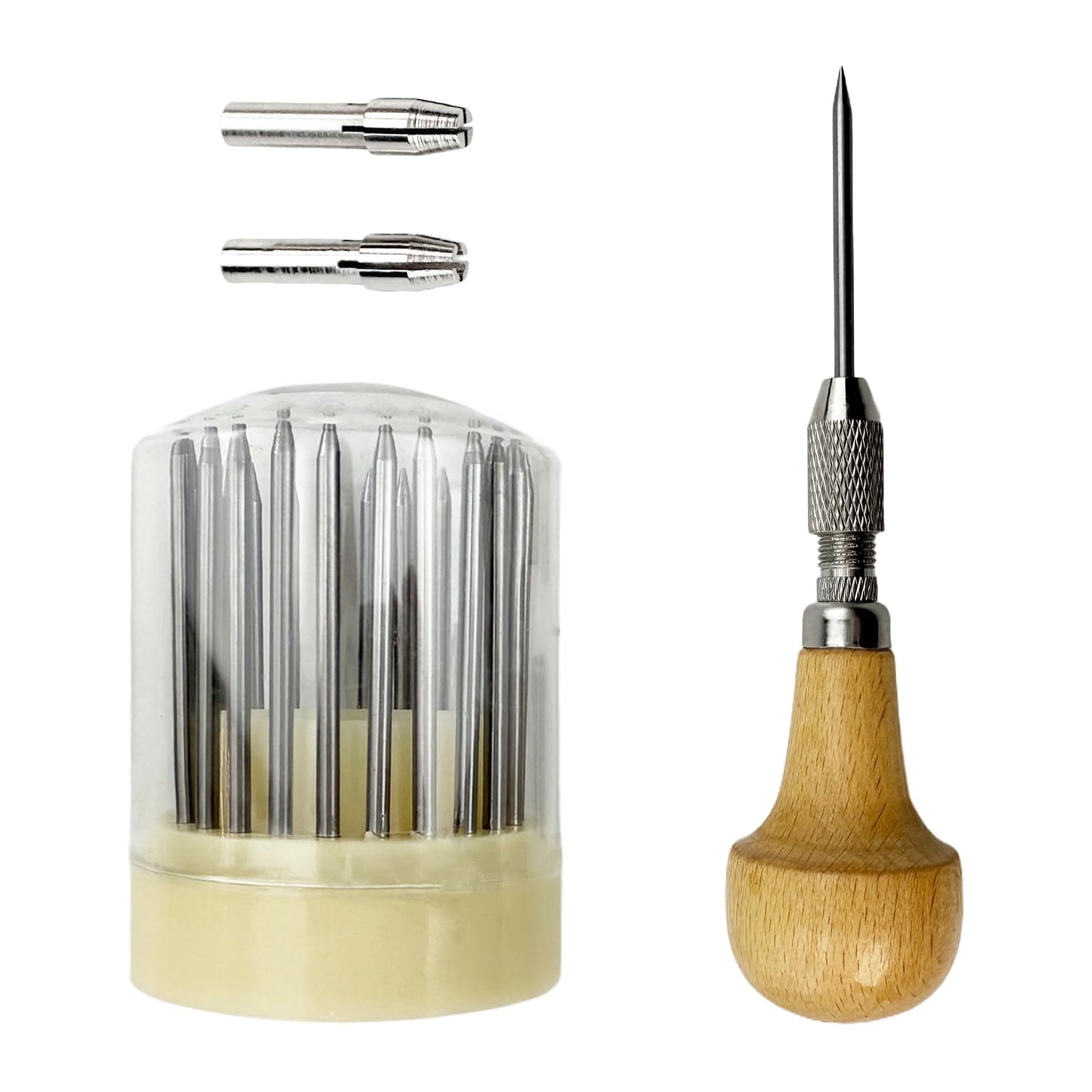 Flylin 23Pcs Beading Tools, Metal Handmade Beader Set for Diamond Stone, Professional Jewelry Setting Graver, Stone Setting Beading Tool Kit for DIY Crafting Jewelry Making