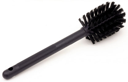 SPARTA 12 Inch Bottle Brush with Polyester Bristles and Plastic Handle, Color Coded, Large Round Head Cleaner for Bottles Jars and Food Service Equipment, Black