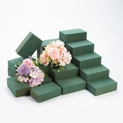GNRZZT 30 PCS Floral Foam Blocks, 5.5"L x 3.1"W x 1.7"H Green Dry & Wet Flower Foam for Fresh and Artificial Flowers, Plant Foam for Wedding, Birthdays, Pary, Home Decorations