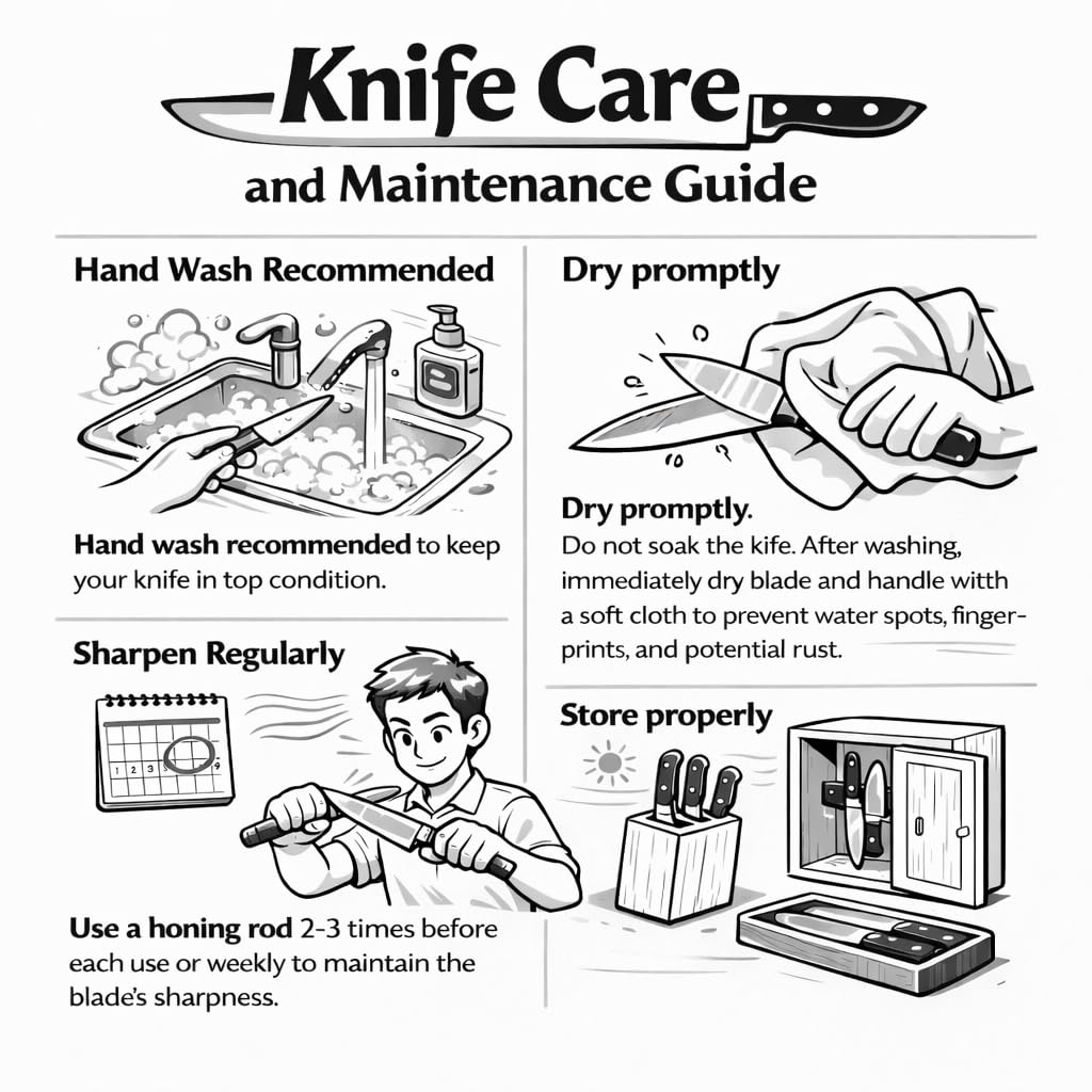CAROTE 14 Pieces Knife Set with Block, Forged, High Carbon Stainless Steel Sharp Blade Block Knife Set, Dishwasher Safe Cutlery, Cream