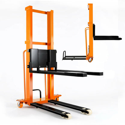 1,100 lbs Electric Lift Table Cart – 63" Max Lift Height, 1,500W Hydraulic Material Lift with 48V 10Ah Battery, Heavy-Duty Pallet Stacker & Lift Platform for Warehouse Loading Dock Logistics Workshop
