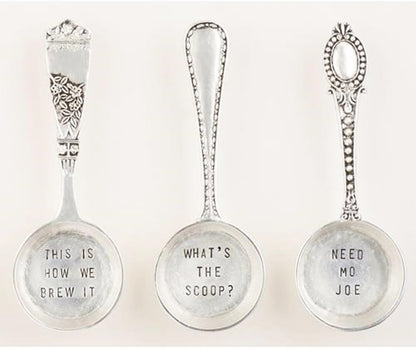 Mud Pie Brew it Coffee Scoop, Silver