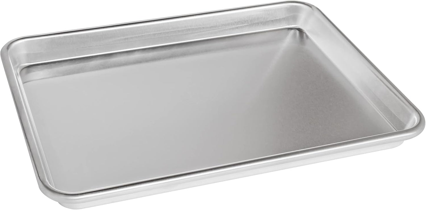 Fat Daddio's Natural Aluminum Quarter Sheet Pan - 2-Pack for Baking