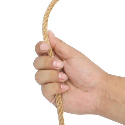BRETANGME Natural Jute Rope 5/16 in (8mm) x 200 Ft, 4-Strand Twisted Thick Jute Twine String for Cat Scratching Post, Macrame Cord, Crafts, Garden Twine, Plant Hangers, Home Decor