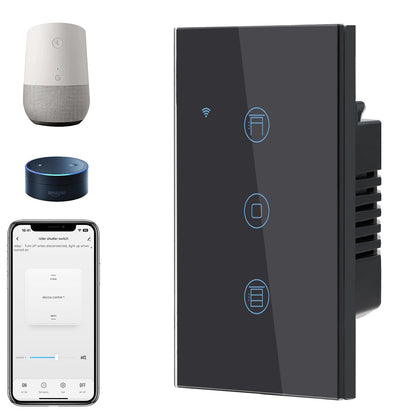 BSEED Smart Light Switch,1 Gang WiFi Touch Switch with Smart Life APP Control and Timing Function,Black Single Pole Switches Work with Amazon Alexa,Google Assistant -(3 Way) Multi-Control Association