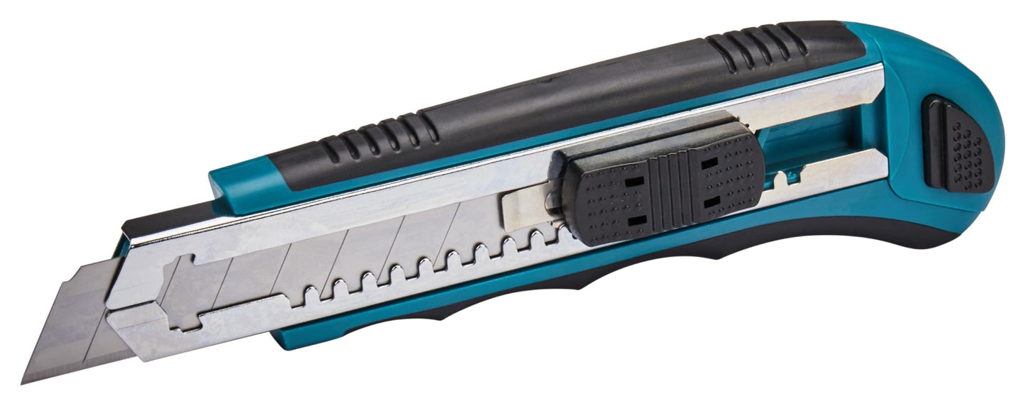 Makita Utility Knife Snap-Off Easy Loading Retractable Extra Blades Comfortable Rubber Handle Total 8 Blades