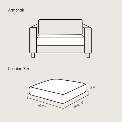 SUBRTEX Couch Slipcover - RV Seater Loveseat Stretch Durable Sofa Cushion Cover for Living Room, Small, Light Gray