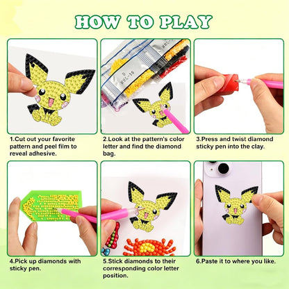 LWZAYS Diamond Art Kits for Kids Boys and Girls Ages 6-8-10-12 Easy to DIY Creative Diamond Art Sticker Craft by Numbers Kits for Kids and Adult Beginners 2.0
