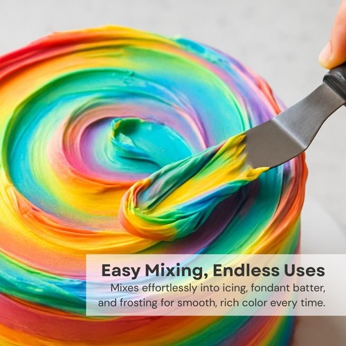 Chefmaster Sienna Liqua-Gel® Food Coloring - Vibrant, Professional-Grade Dye for Icing & Fondant | Fade-Resistant, Easy-to-Use | 2.3 oz