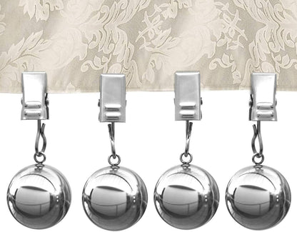 NAISI Tablecloth Weights, 10oz Heavy Premium Tablecloth Clips with Added Weights (4 Pack)