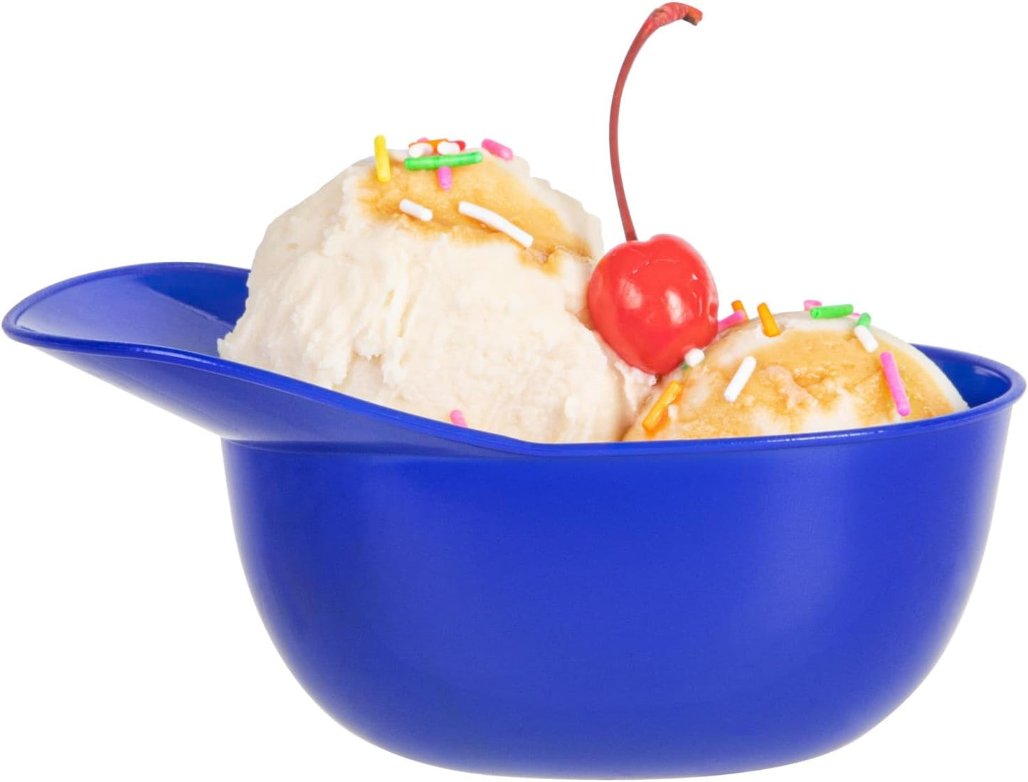 8.5 10 Restaurantware-Mini Serve Ounce Baseball Helmet Ice Cream Bowls, Disposable Sundae Bowls - Sturdy, Stylish, Blue