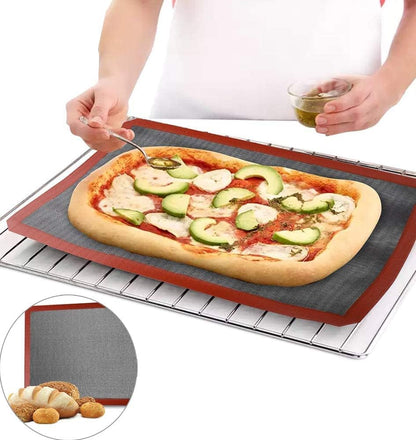 Silicone Hollow Baking Mat Set, 3 Pcs Non-Stick Oven Liner, Breathable Fiberglass Baking Mat for Cooking