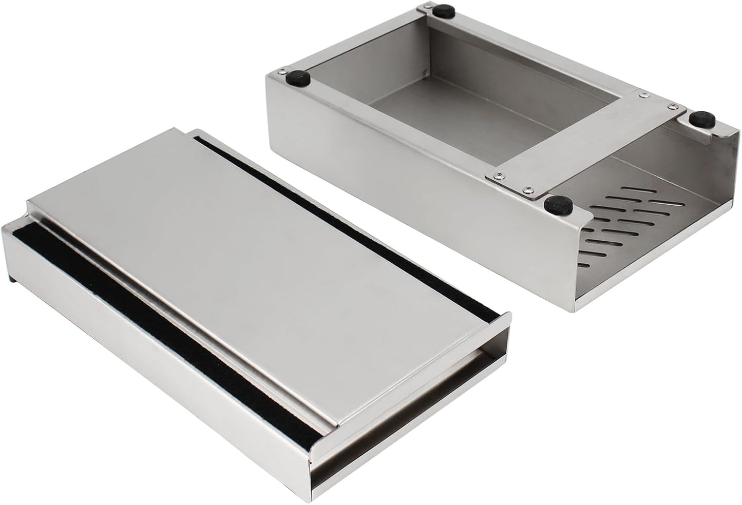 Espresso Knock Box Drawer, Stainless Steel Coffee Grounds Container, Removable Rubber Knock Bar, Non-slip Base, Mini