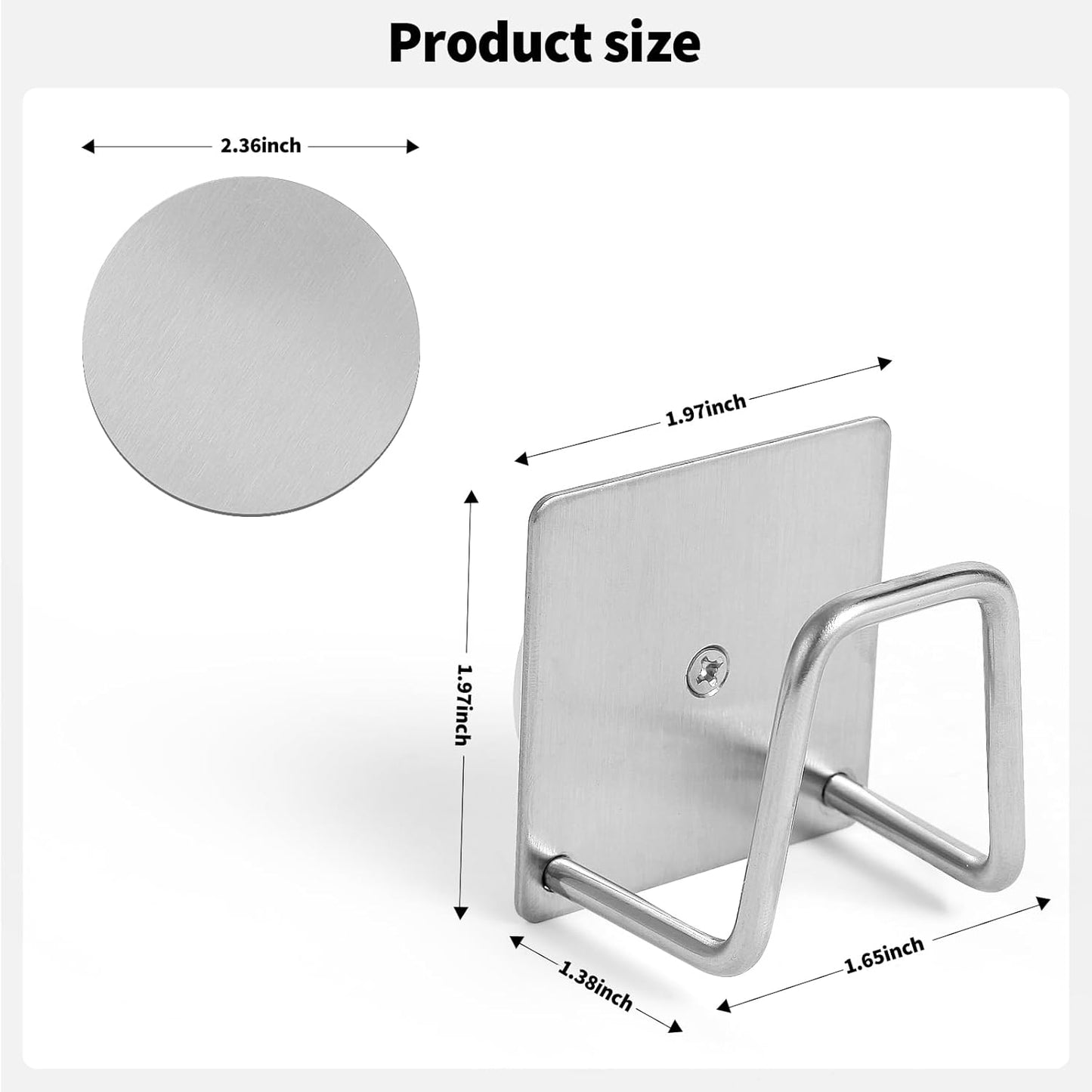 Everlling Sink,1 Magnetic Sponge Holder for Kitchen Pcs Strong Magnetic Stainless Steel Rack Stand, Kitchen