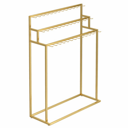 Gold Mobile Rolling Clothes Rack with Wheels - Versatile Commercial Hanger for Retail Stores & Home Storage - 150x40x150cm Clothing Display Solution for Boutiques